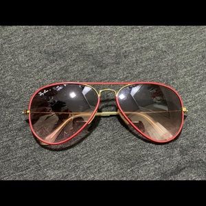 Rare red RayBan Aviators
